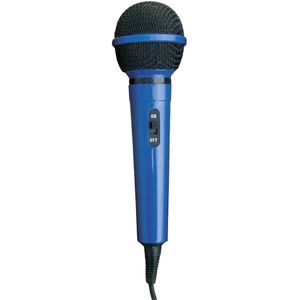 Mr Entertainer - Bedrade Karaoke Microfoon - Blauw - 6,35mm Jack - 2,8 Meter