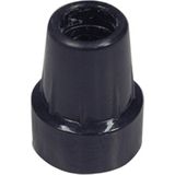 Aidapt dop voor wandelstok - 19 mm - zwart