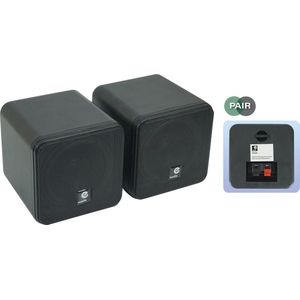 E-audio - Mini Luidsprekerset - Zwart - 80 Watt - ABS Behuizing