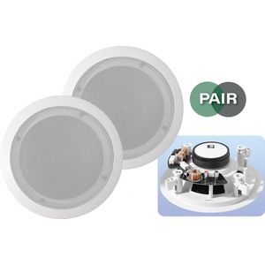 e-audio 120 W ronde plafondlamp luidspreker met uitlijnbare tweeter