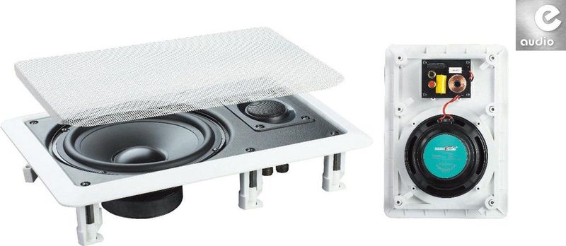 E-Audio B411A 2-weg inbouwluidsprekers voor muur of plafond 120 watt