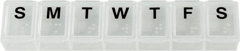 Aidapt - pillendoos - 7  vakjes - Engelstalig