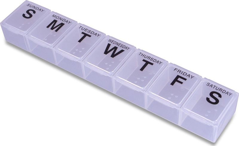 Pillendoos extra large - 28 x 5.1 x 3.1 cm