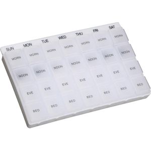 Aidapt - week pillendoos - engelstalig - transparant