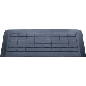 Aidapt drempelhulp volledig rubber - 128cm breed 4cm hoog
