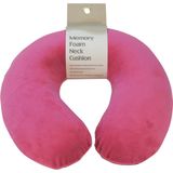 Aidapt nekkussen - reiskussen - roze - memoryfoam