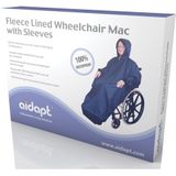 Aidapt regenjas rolstoel - fleecevoering Extra dikke fleecelaag winterklaar