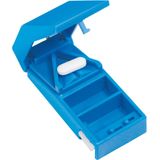 Afsluitbare pillensplijter - blauw
