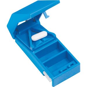 Afsluitbare pillensplijter - blauw
