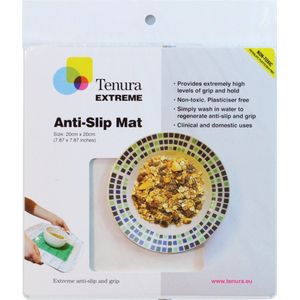 Tenura anti slip mat - hoge kwaliteit - 20 x 20 cm - transparant