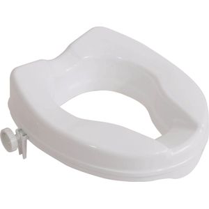 Aidapt 50mm (2"") verhoging comfortabele toiletbril Easy Fit Wit