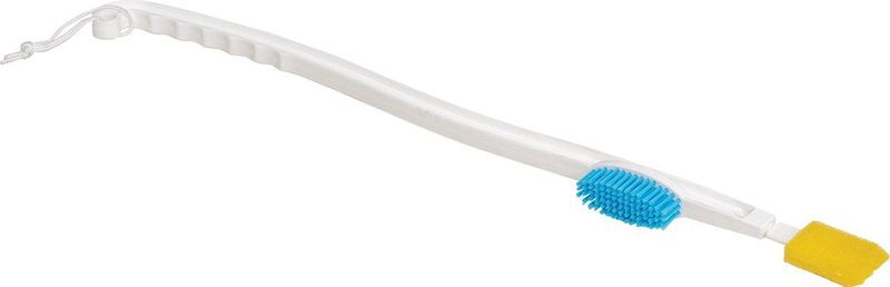 Aidapt - Lange Behandelde Teen Reiniger - Duurzaam - Inclusief Reserve Sponzen