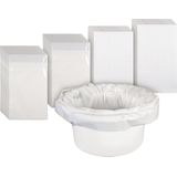 Aidapt - Toiletemmer Zakken - Doos van 50 - Lekvrij Materiaal - Absorberende Pads