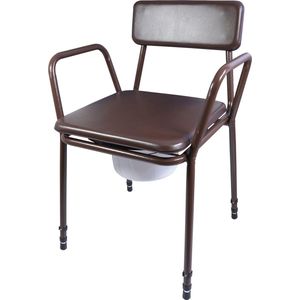 Aidapt - Toiletstoel - Hoogte Verstelbaar - Met Afneembare Emmer - 5 Liter