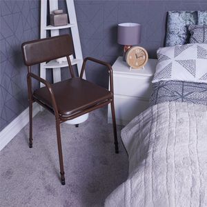 Adaipt Toiletstoel - Postoel - afneembare armleuningen - zijdelinkse instap.