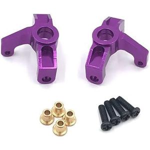 Accessories Metalen Upgrade Modificatie Front Steering Cup for WLtoys 1/14 144010 144001 144002 1/12 124016 124017 124018 124019 RC Auto Onderdelen easy to install (Color : Purple)
