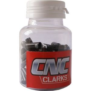 Clarks End of Pancera Retreading 4 mm CNC Aluminium 100 pcs zwart (CP-G-01-DP-BLK)