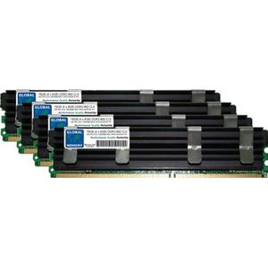 16GB (4 x 4GB) DDR2 800MHz PC2-6400 240-PIN ECC VOLLEDIG GEBUFFERD (FBDIMM) GEHEUGEN RAM KIT VOOR MAC PRO (VROEG 2008)