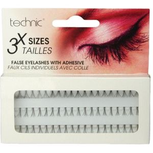 Technic Cosmetics Individual False Eyelashes plakwimpers in clusters 60 st