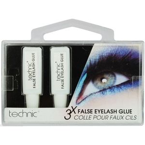 Technic Cosmetics False Eyelash Glue Lijm voor Nep wimpers 3x1 ml