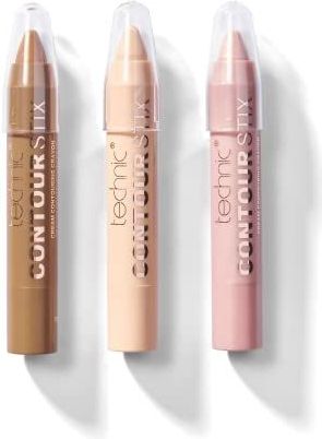 Make-Upstiften - Bruin/Ivoor/Roze - Romige Textuur - 3-in-1 Set