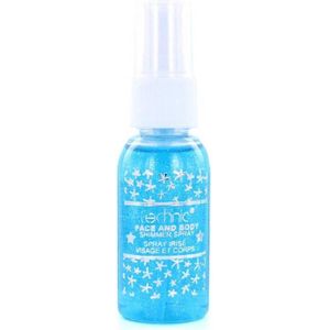 Technic Face And Body Shimmer Spray Blue