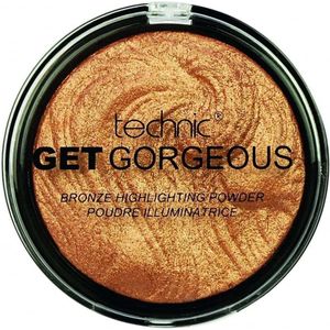 Technic - Get Gorgeous Bronze Highlighting Powder - 24CT Goud - 6 g