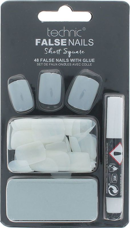 Technic - False Nails - Short Square - Kunstnagels