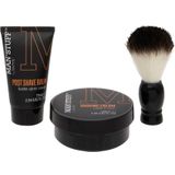 Technic - Shave Trio - Huidverzorging - Scheercrème 100 ml - Aftershavebalsem 75 ml - Scheerkwast