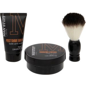 Technic - Shave Trio - Huidverzorging - Scheercrème 100 ml - Aftershavebalsem 75 ml - Scheerkwast