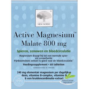 New Nordic Active Magnesium Malate 800mg Tabletten