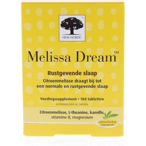 New Nordic Melissa dream 100 tabletten