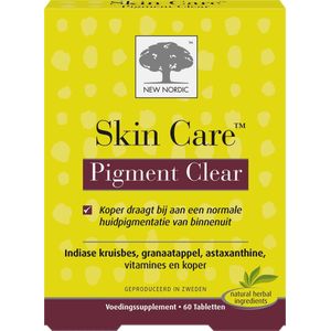 New Nordic Skin care pigment clear 60 tabletten