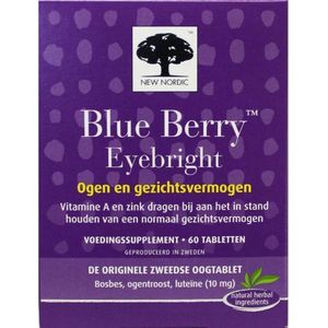 New Nordic Blue berry eyebright 60 tabletten