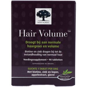 New Nordic - Hair Volume - Tabletten - Met Biotine en Zink - 100% Recyclebaar