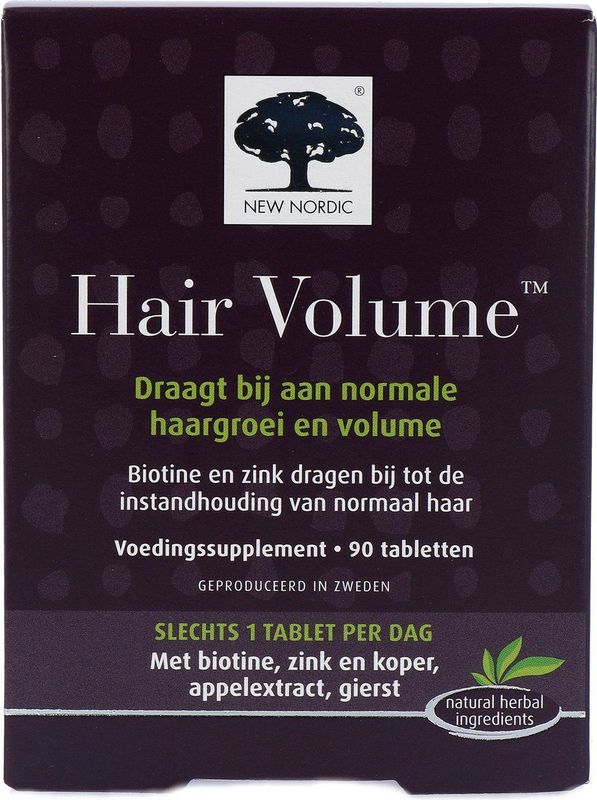 New Nordic - Hair Volume - Tabletten - Met Biotine en Zink - 100% Recyclebaar