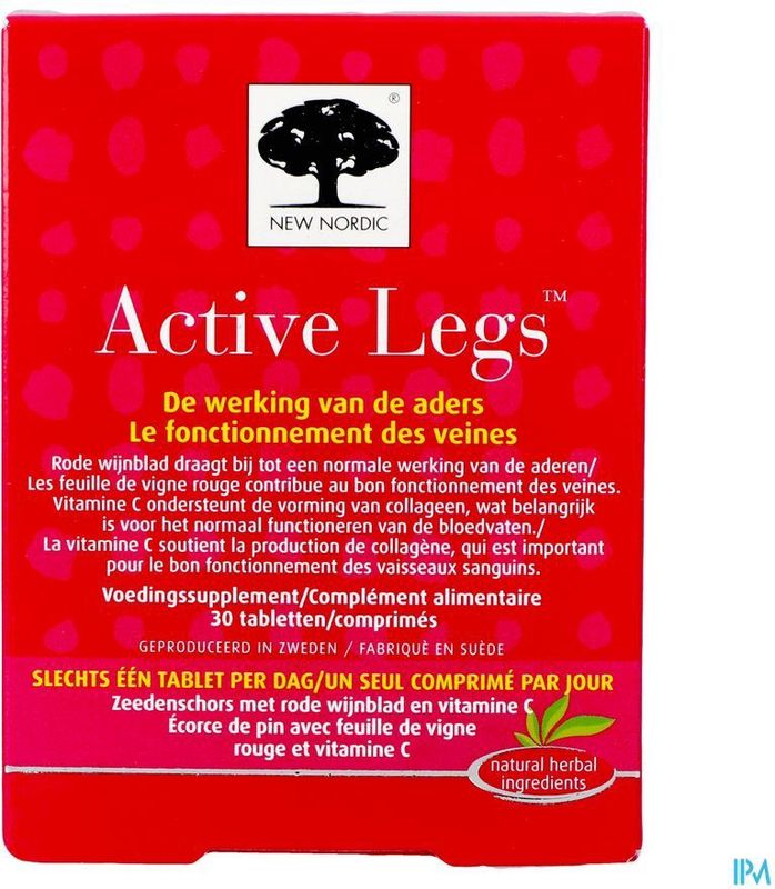 New Nordic - Active Legs - Tabletten - 30 Stuks - Plantaardig Extract