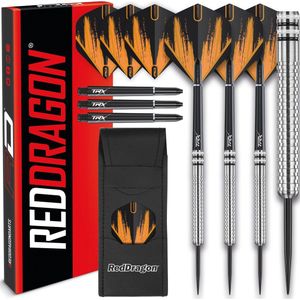 RED DRAGON - Raider: Steeltip Tungsten Dartpijlen Professioneel - Oranje 23 gram