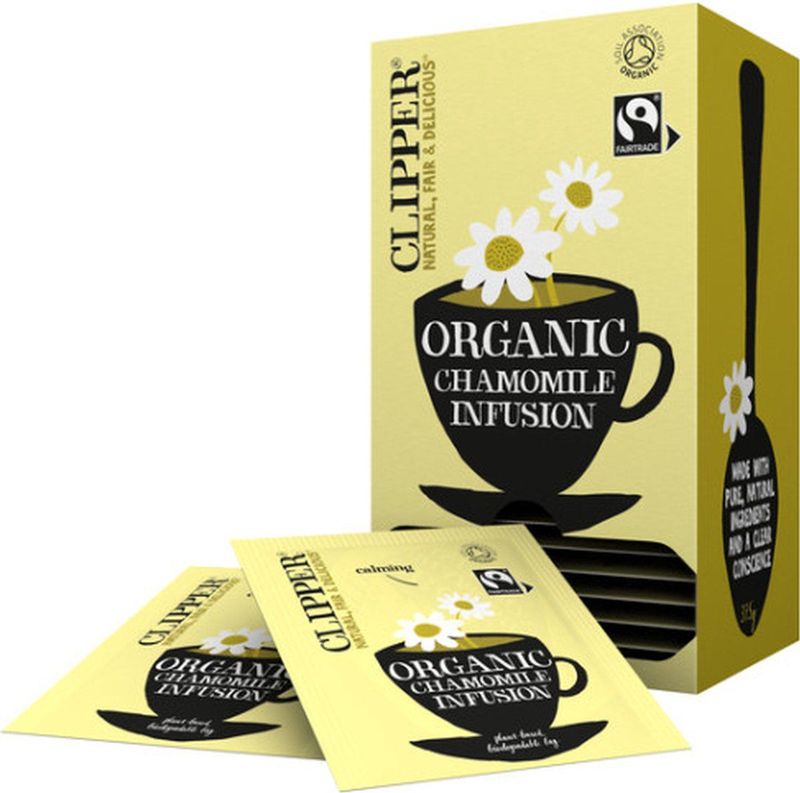 Thee Clipper infusion chamomile bio 25 zakjes
