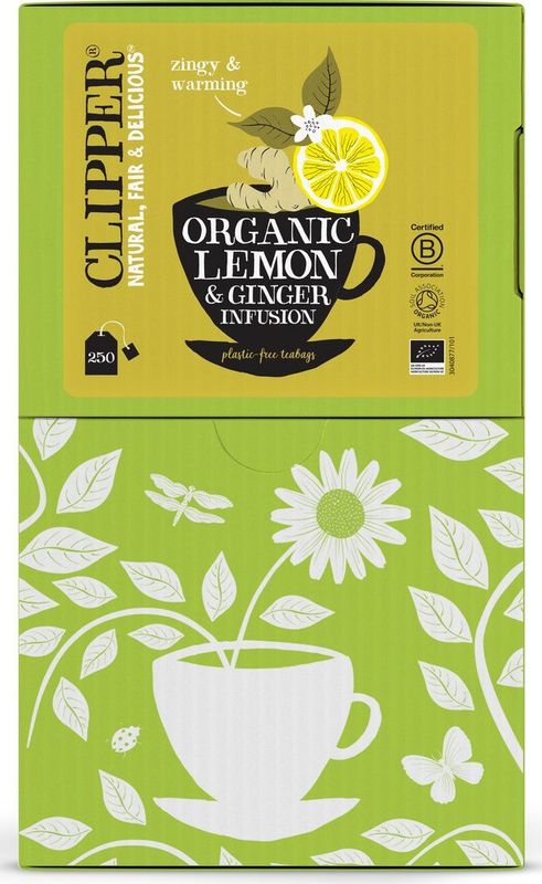 Clipper Tea - Organic Wild Lemon & Ginger - 250 zakjes