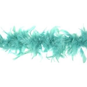 Trimits Kostuum voor feest, festival, trots, vrijgezellenfeest, Halloween, Kerstmis, turquoise, 1,8 m x 12 cm