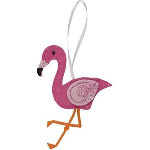 Trimits Vilt Decoratie Kit: Flamingo, 9,5 x 12cm, GCK035