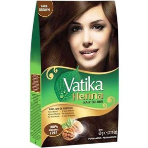 Haarkleuring - Donkerbruin - Biologische Henna met Koffie en Granaatappel - 6x10g