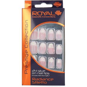 Royal - Radiance Stiletto - Kunstnagels - Glitter - Set