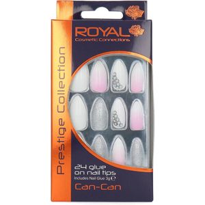 Royal 24 Stiletto Glue-On Nails - Can-Can