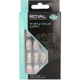 Royal - Every Cloud Coffin - Kunstnagels - 24 Stuks - Zilver Glitter