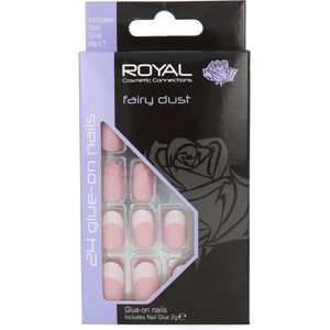 Royal - Fairy Dust - Kunstnagels - 24 Stuks - French Manicure en Glitter