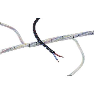 HellermannTyton SBPE9D-PE-GY-5M Spiraalslang 10 tot 100 mm Grijs 5 m
