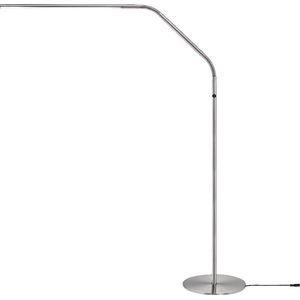 Daylight Slimline 3 E35118 - staande vloerlamp - dimbare led daglicht verlichting - in hoogte verstelbaar - buigbaar - woonkamer - geborsteld staal