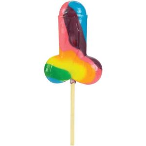 Rainbow Cock Pop Lolly